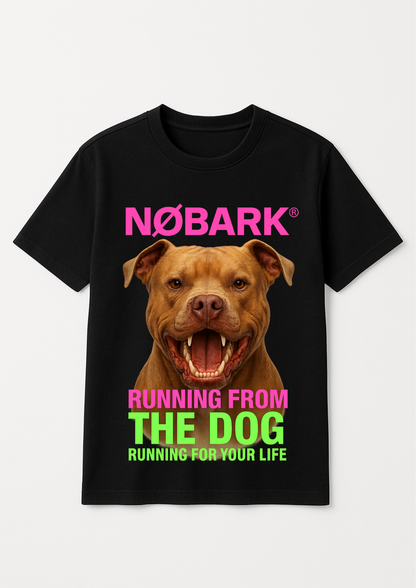 🔥 NØBARK® "PITBULL – RUNNING FROM THE DOG" TEE 🔥